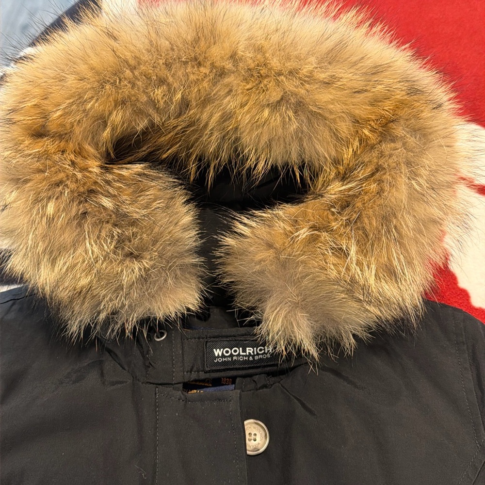 Woolrich Arctic Parka w/ Detachable Fur, SZ S, Black - Picture 4 of 6